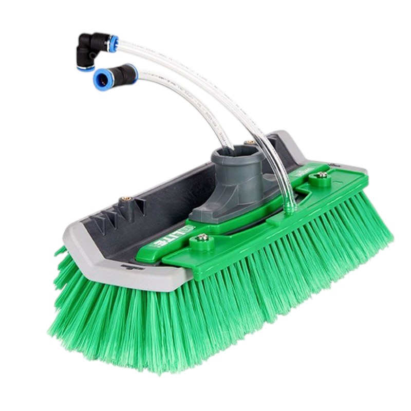 Unger® Brosse courbée nLite fleurée verte - 28cm